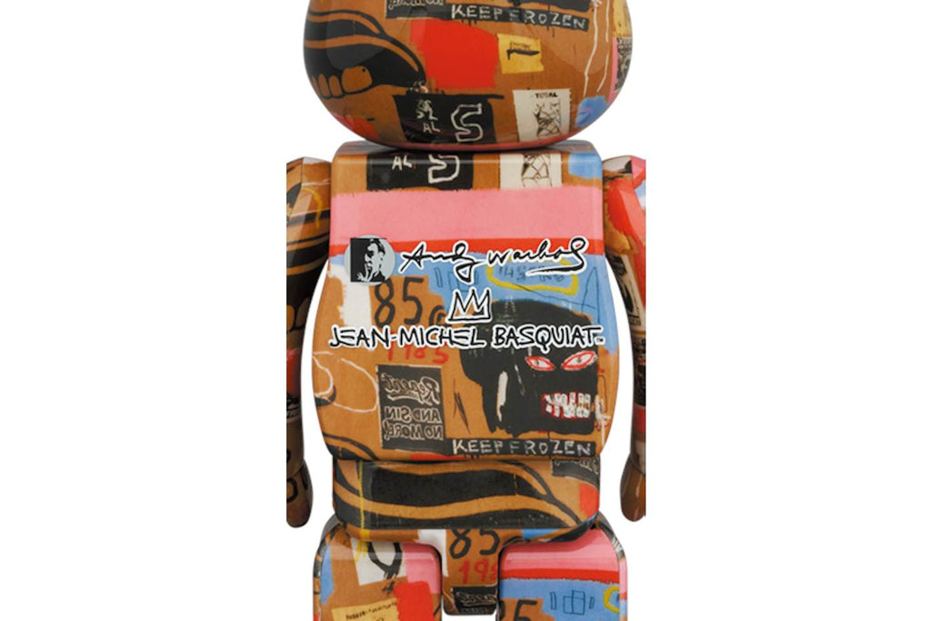 Bearbrick Andy Warhol x JEAN-MICHEL BASQUIAT #2 100% & 400% Set - view 2