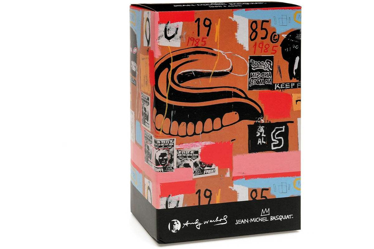 Bearbrick Andy Warhol x JEAN-MICHEL BASQUIAT #2 100% & 400% Set - view 3