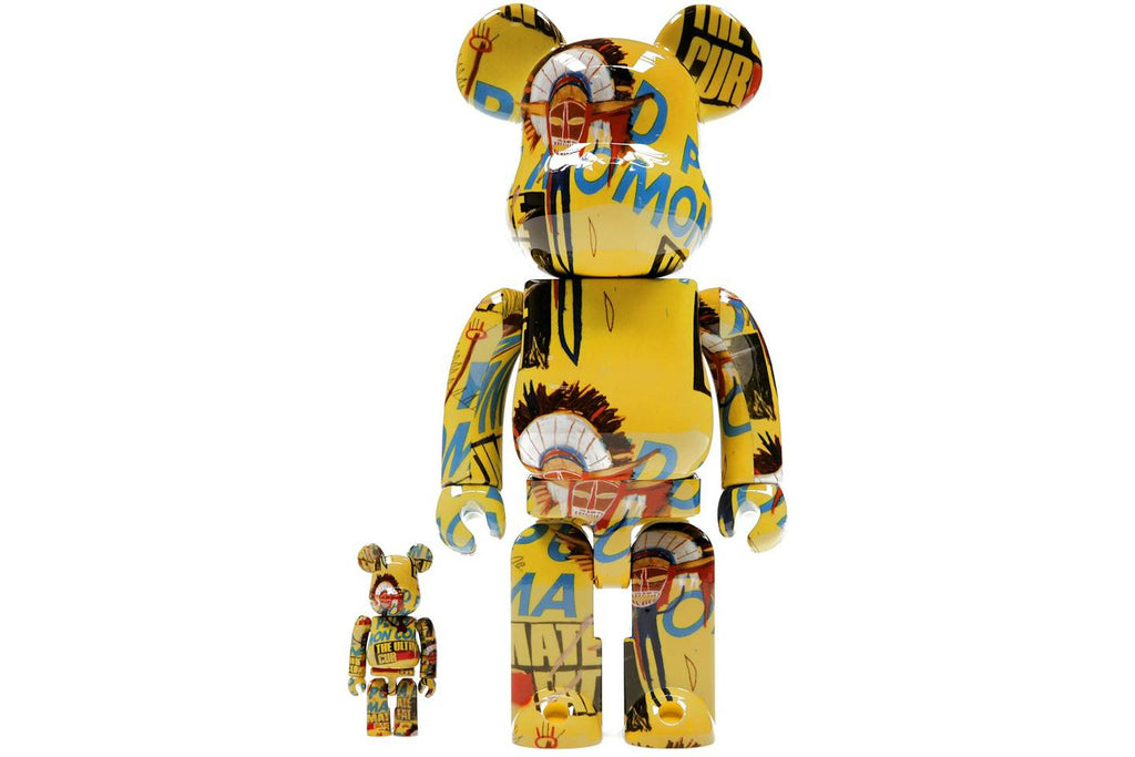 Bearbrick Andy Warhol x Jean-Michel Basquiat #3 100% & 400% Set - view 1