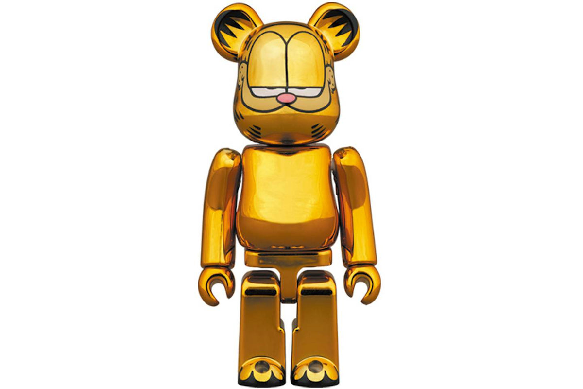 Bearbrick Garfield 100% & 400% Set Gold Chrome Ver. - view 2