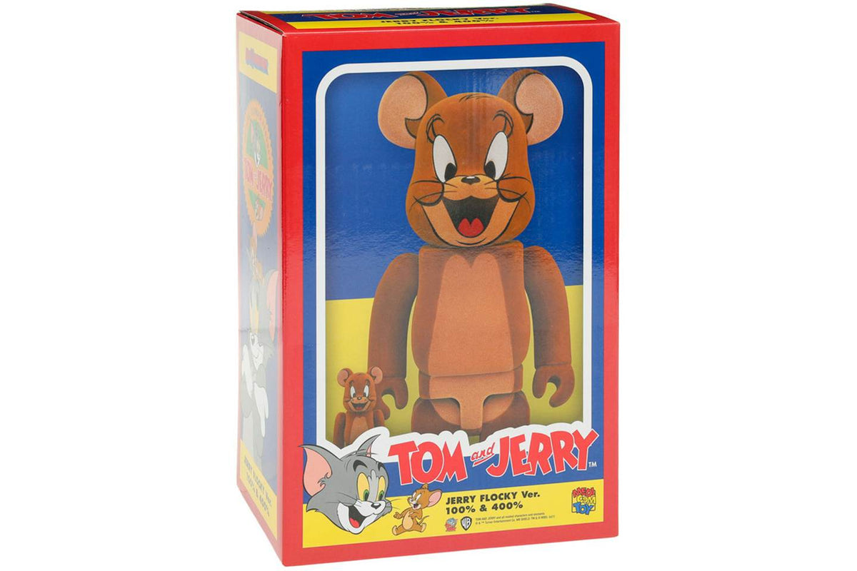 Bearbrick Tom and Jerry: Jerry Flocky 100% & 400% Set - view 3