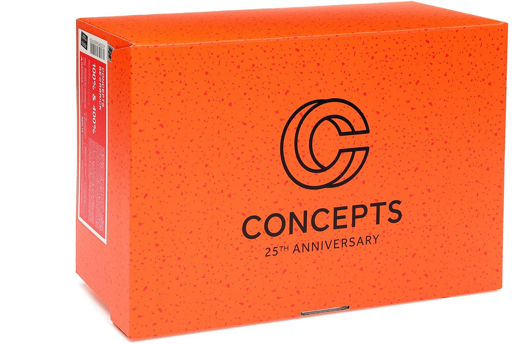 Bearbrick x Concepts Orange Lobster 100% & 400% Set - view 3