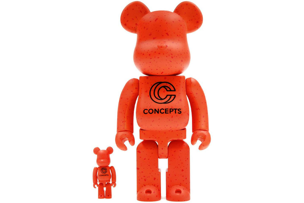 Bearbrick x Concepts Orange Lobster 100% & 400% Set - view 1