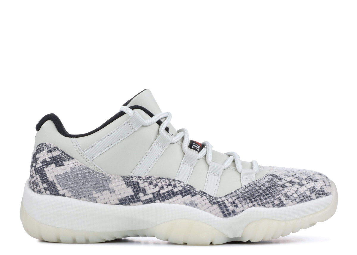 Air Jordan 11 Retro Low 'Light Bone Snakeskin' Sneakers
