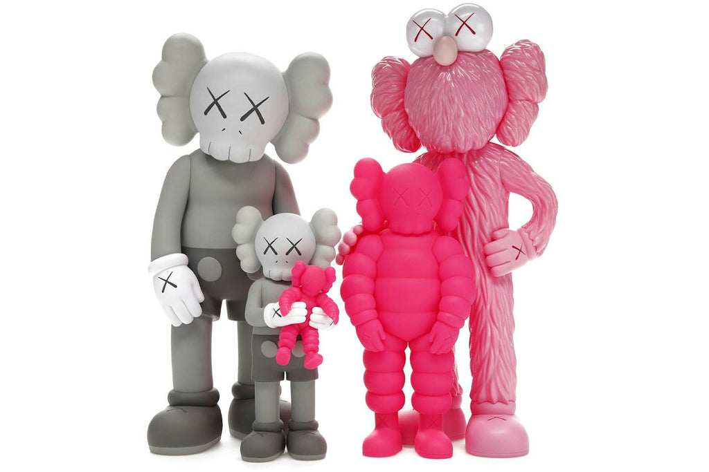 KAWS Family Vinyl Figures Grey/Pink - view 1