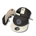 New York Yankees Black and Gray with Circular Embroidered Logo Snapback Cap