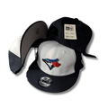 Toronto Blue Jays 9FIFTY White with Navy Brim and Blue Logo Snapback Cap