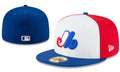 Montreal Expos Retro MLB Fitted Cap - Red, White, and Blue Design