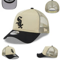 Chicago White Sox Trucker Cap with Mesh Back - Beige and Black