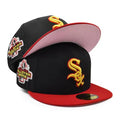 Chicago White Sox 1993 All-Star Game Fitted Hat with Pink Underbrim - Black and Red