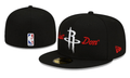 Houston Rockets Just Don NBA Snapback Cap with Embroidered Logo and Script - Black