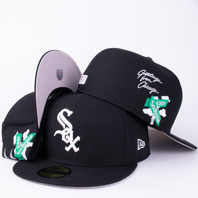 Chicago White Sox "Greetings from Chicago" Edition Black Snapback Hat