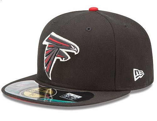 Atlanta Falcons NFL Fitted Hat with Team Logo - Black