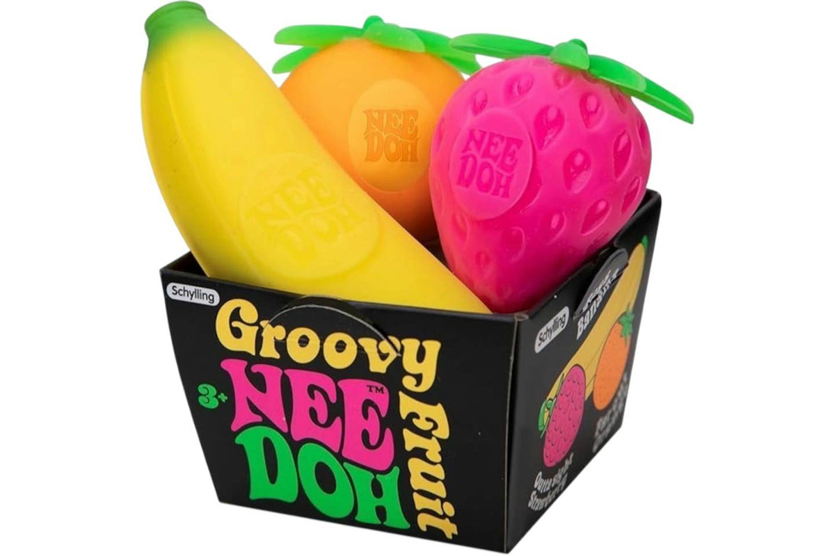 NeeDoh Groovy Fruit Squishy Fidget Toy Multicolor