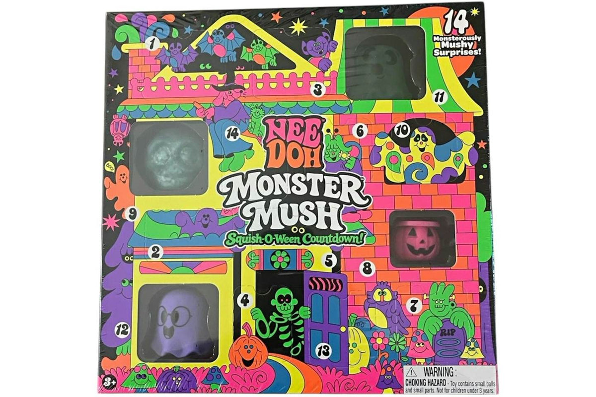 NeeDoh Monster Mush Squish-O-Ween Countdown 14 Squishy Toys