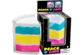 NeeDoh Peace O’ Cake Squishy Fidget Toy Multicolor