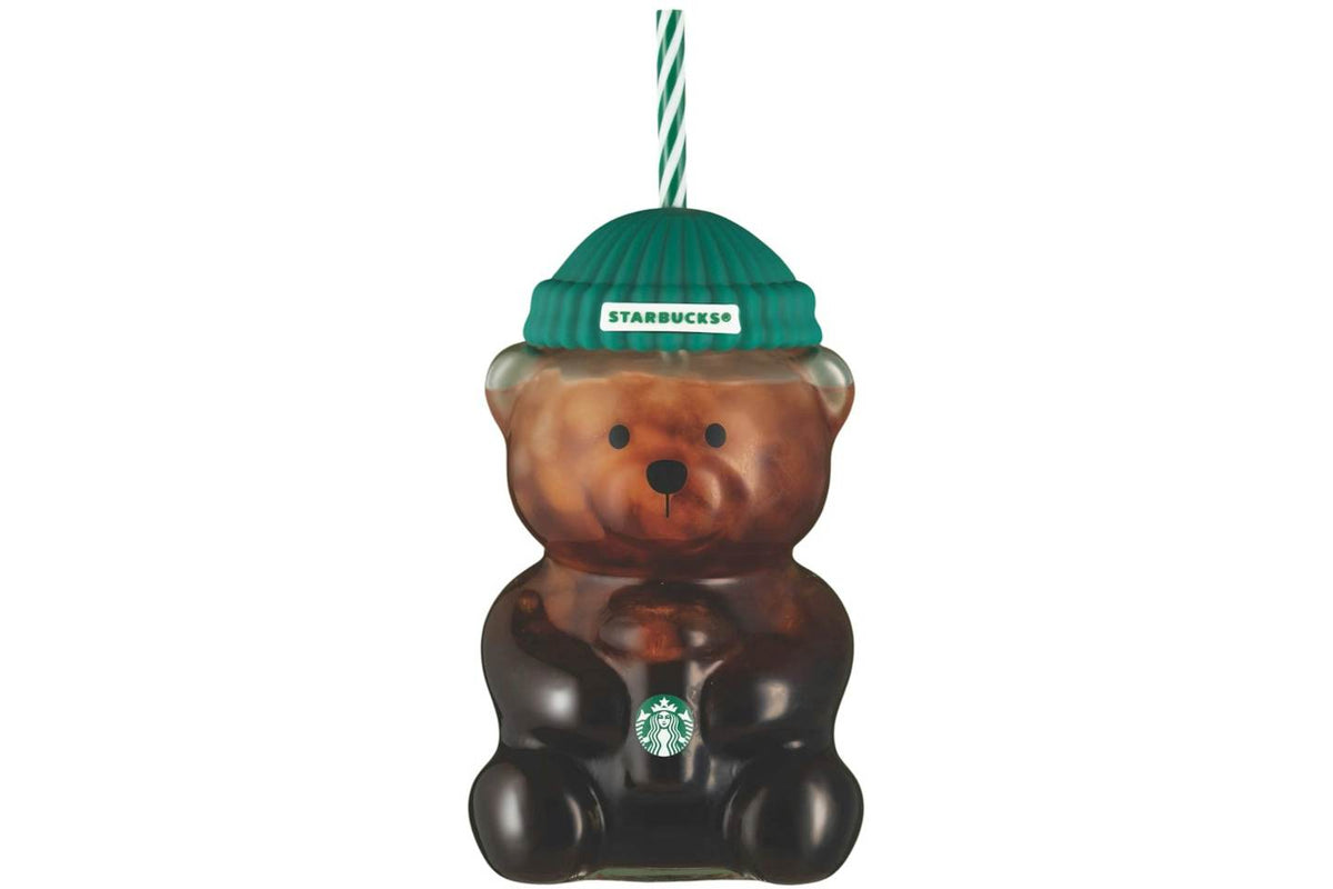 Starbucks Bear "Bearista" Glass Tumbler Cup