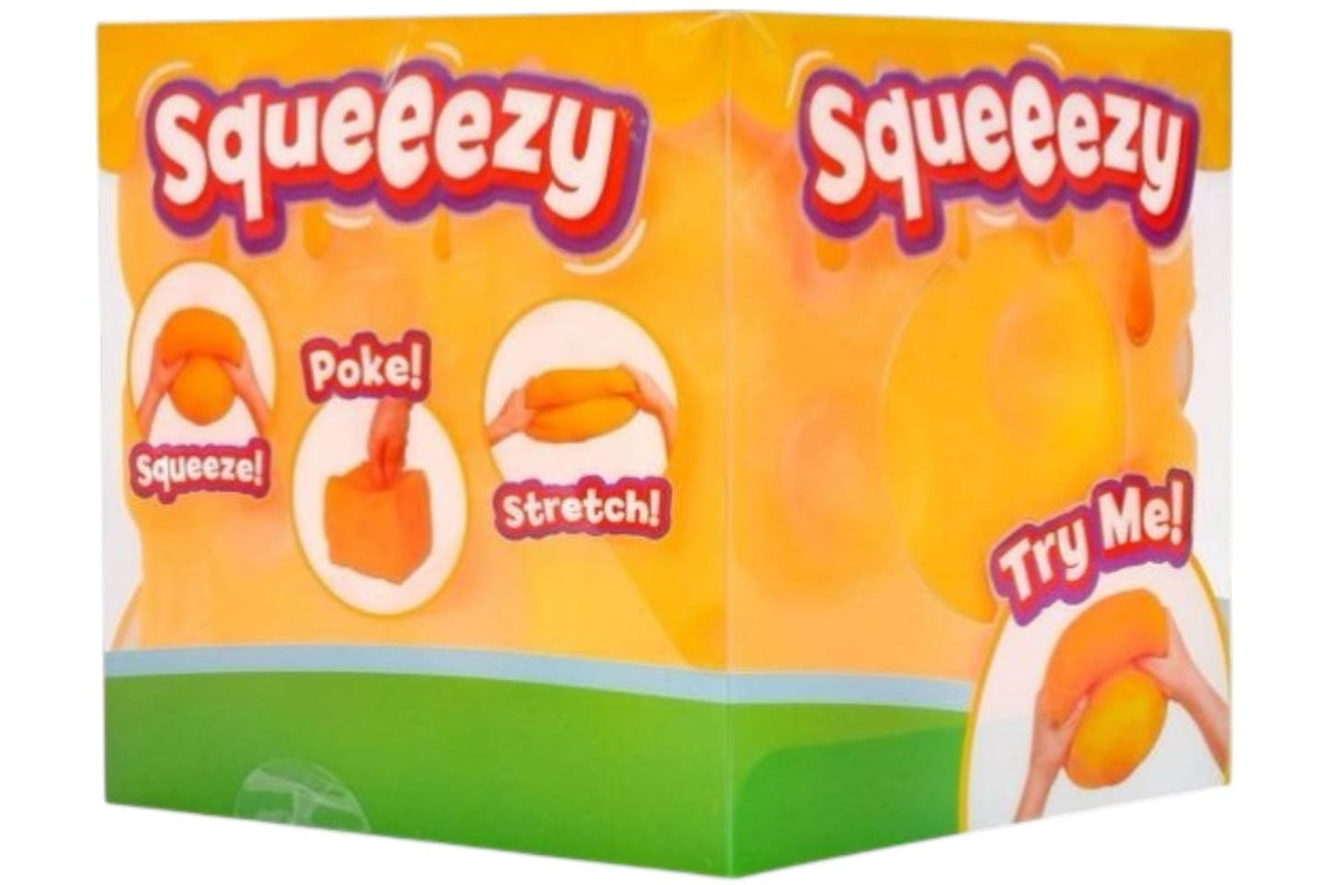 Sunny Days Entertainment Squeezy Cheese Block Sensory Fidget Toy