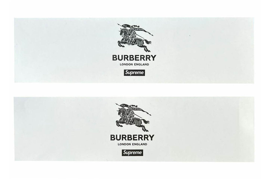 Supreme Burberry Box Logo Sticker Set - view 2