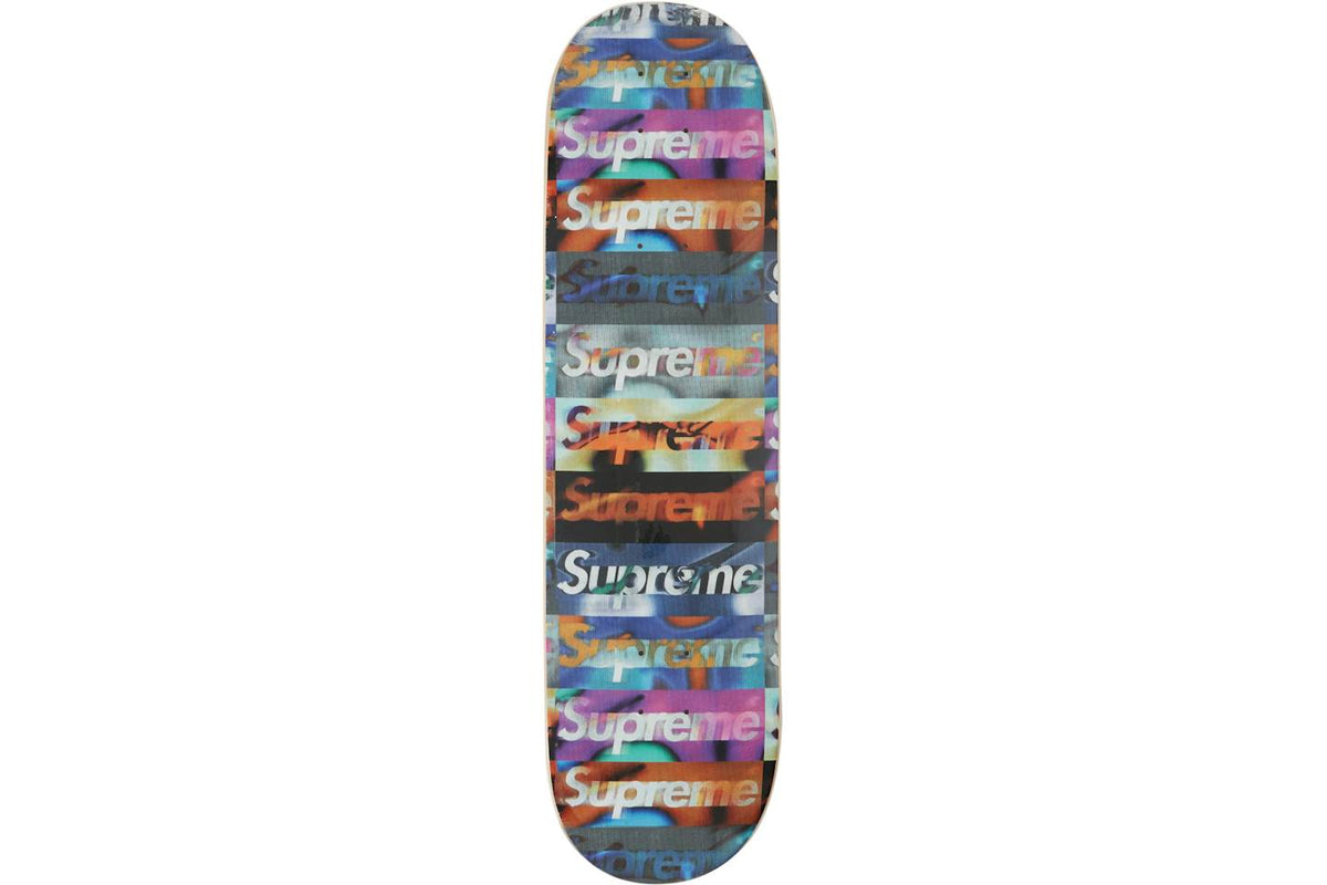 Supreme Distorted Logo Skateboard Deck Black - view 1