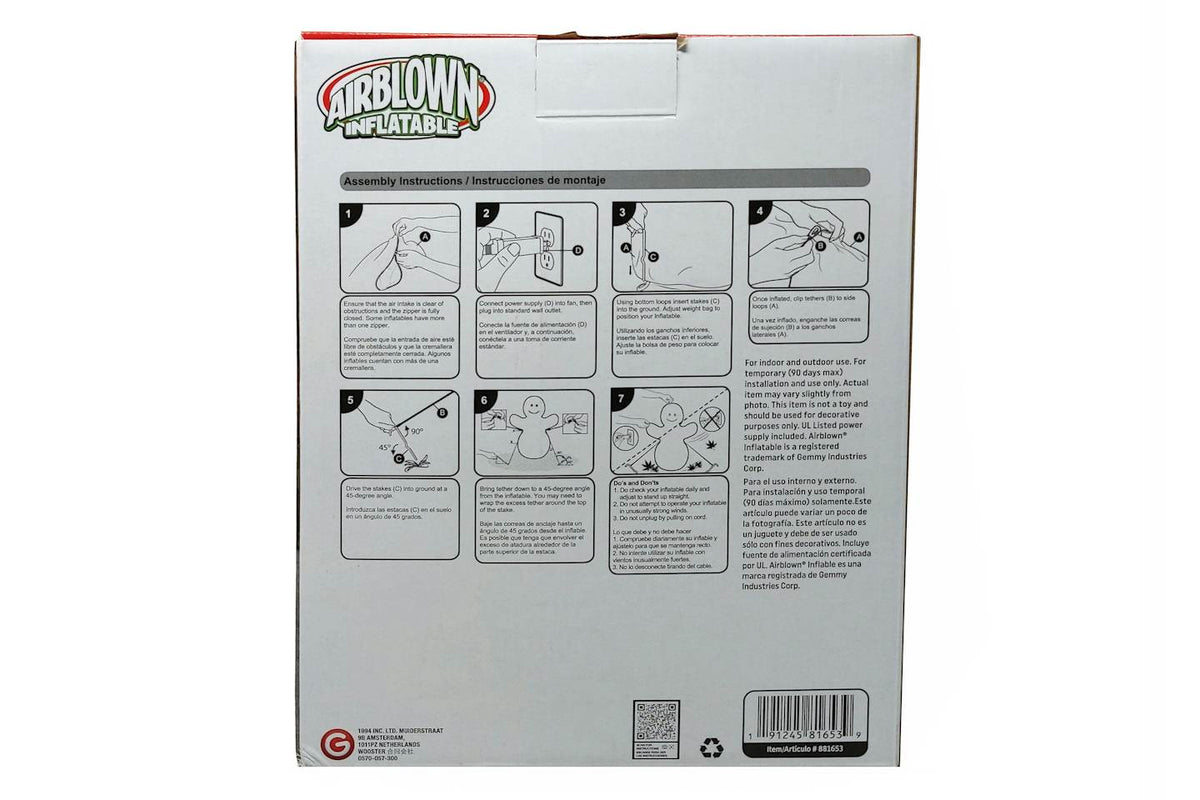 Supreme Large Inflatable Snowman White - view 2