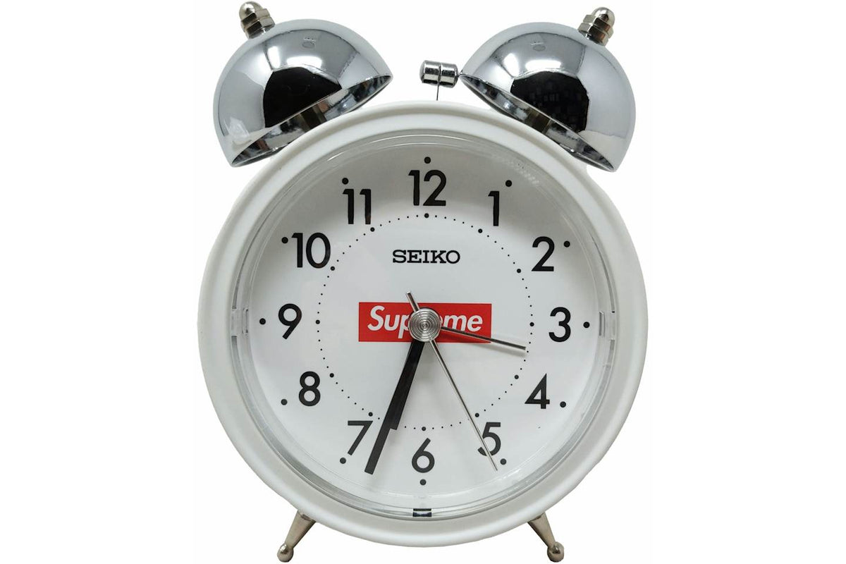 Supreme Seiko Alarm Clock White