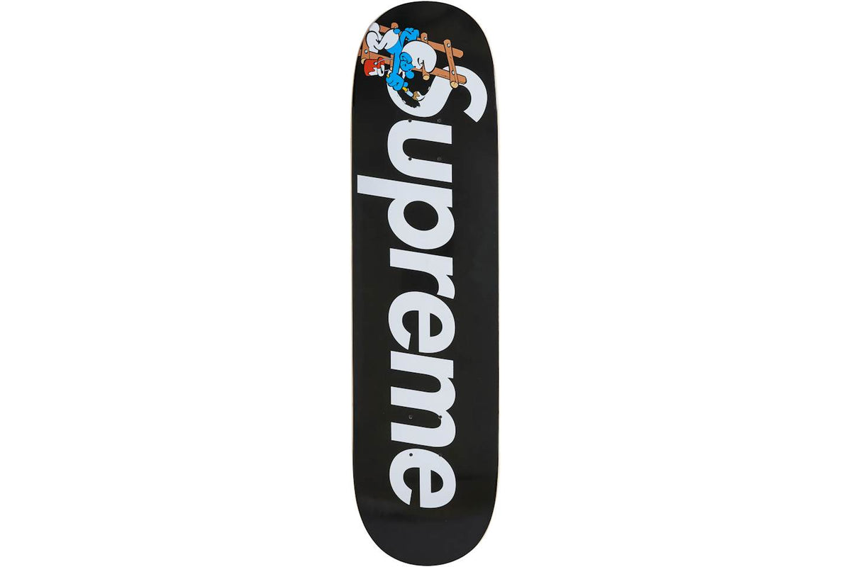 Supreme Smurfs Skateboard Black
