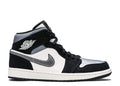 Air Jordan 1 Mid SE 'Satin Smoke Grey' Sneakers