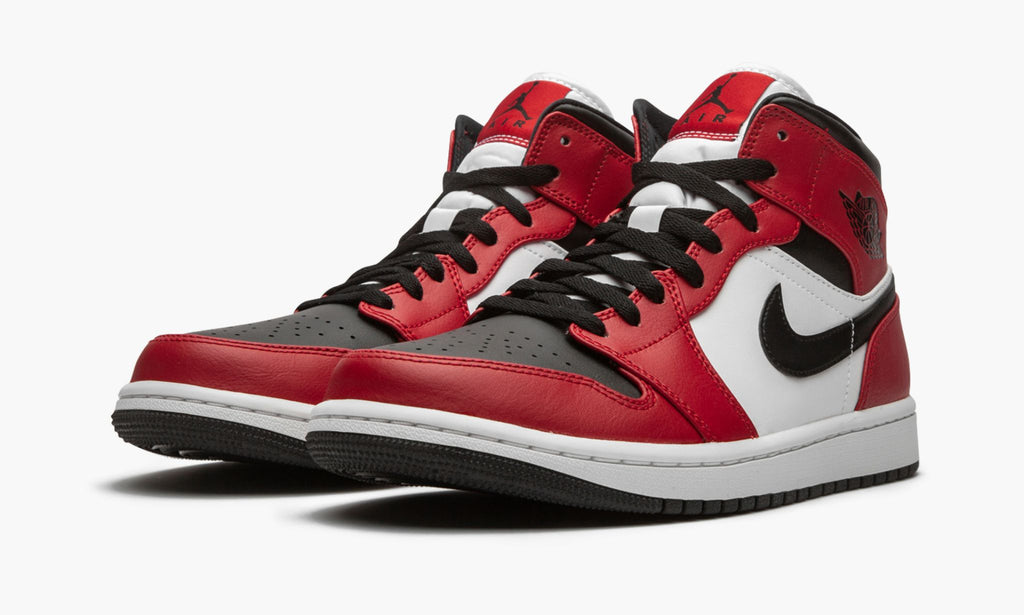 Air Jordan 1 Mid Chicago Black Toe Sneakers