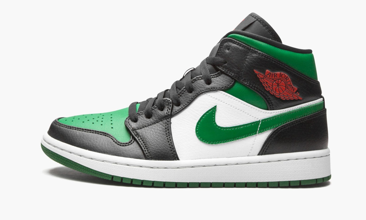 Air Jordan 1 Mid Green Toe Sneakers