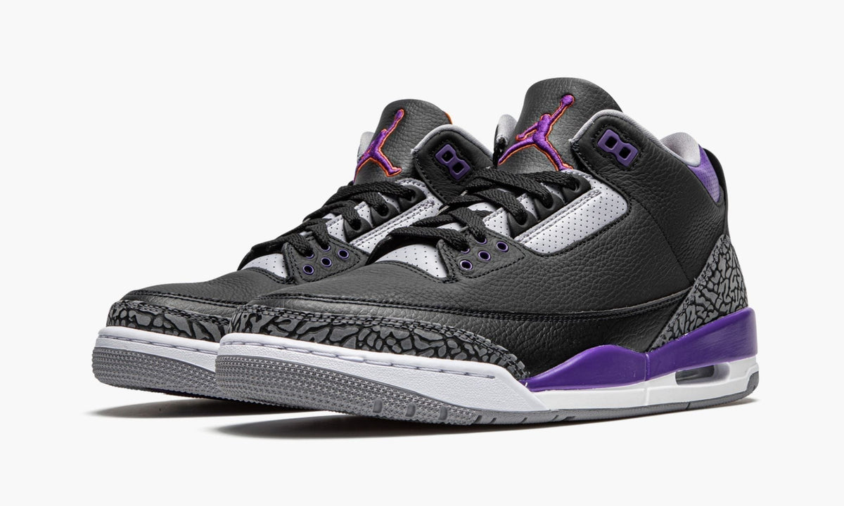 Air Jordan 3 Retro "Court Purple" Sneakers