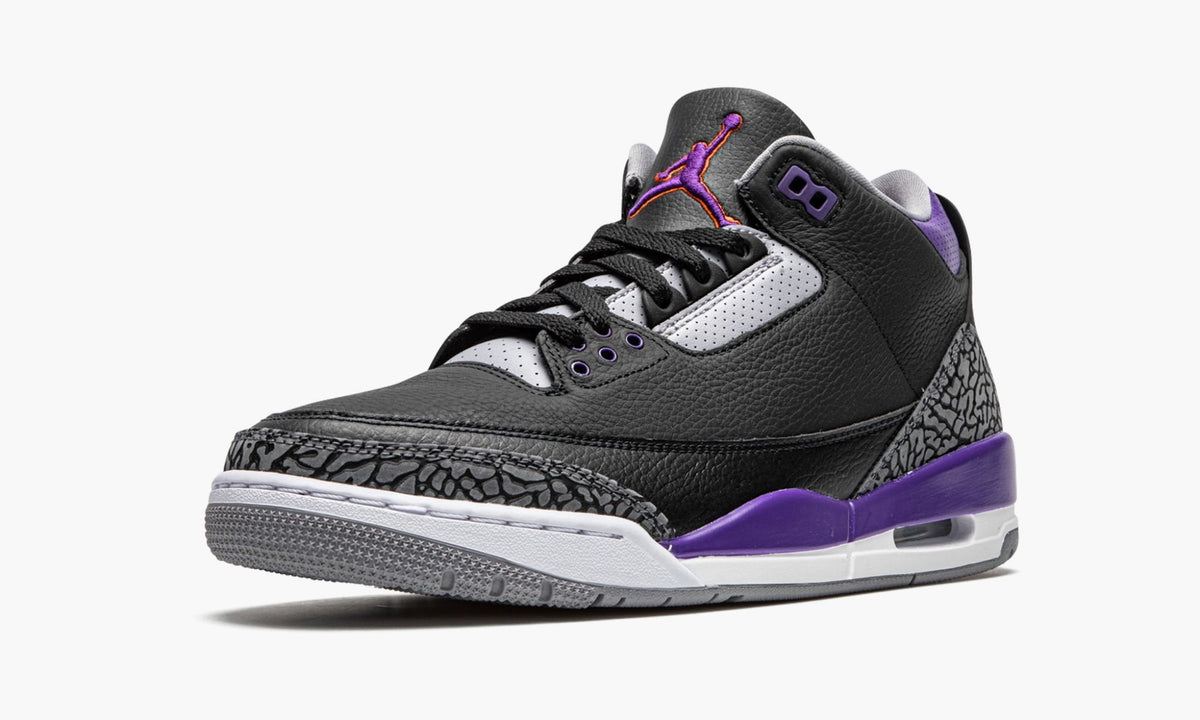 Air Jordan 3 Retro Court Purple Sneakers