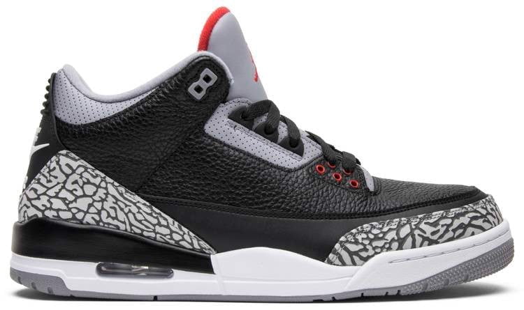 Air Jordan 3 Retro High OG Black Cement 854262 Sneakers