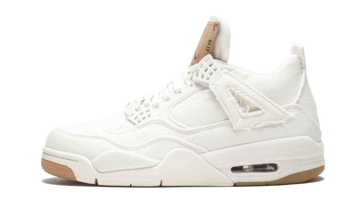 Air Jordan 4 Retro Levis NRG White Denim Sneakers