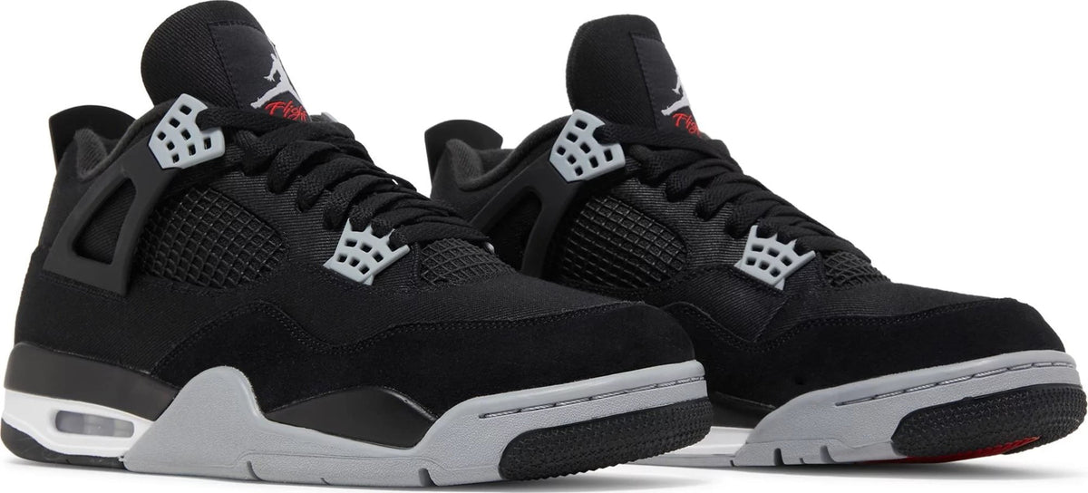 Air Jordan 4 Retro SE Black Canvas Sneakers