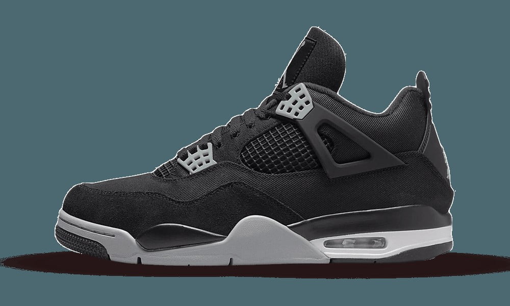 Air Jordan 4 Retro SE Black Canvas Sneakers