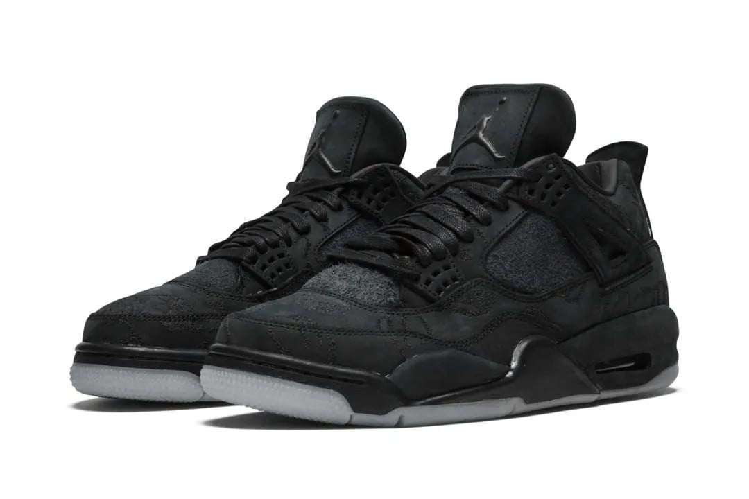 Air Jordan 4 x KAWRS Black Sneakers