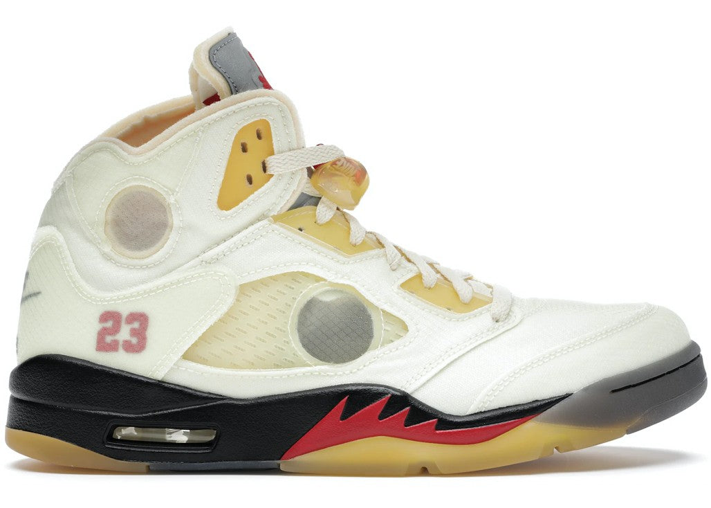 Air Jordan 5 Retro Off-White Sail Sneakers