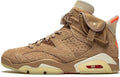 Air Jordan 6 Retro x Travis Scott British Khaki Sneakers