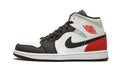 Jordan 1 Mid SE Red Grey Black Toe Sneakers