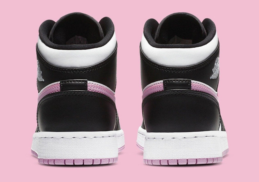 Jordan 1 Mid White Black Light Arctic Pink Sneakers