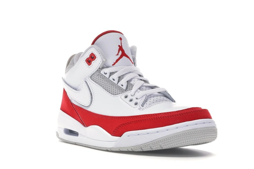 Jordan 3 Retro Tinker White University Red Sneakers