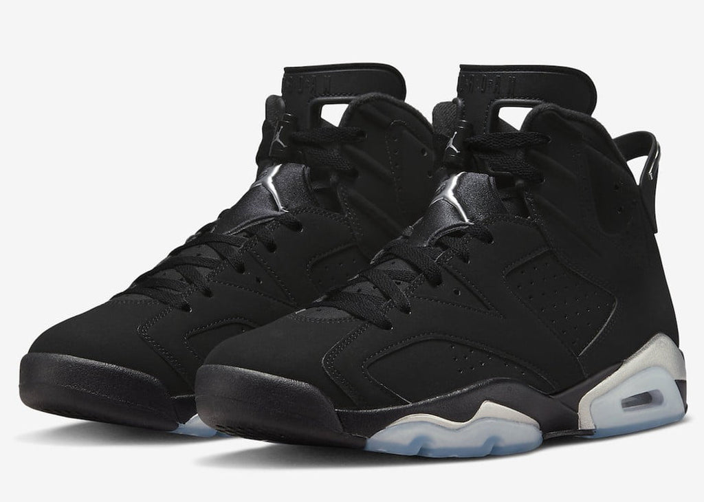 Jordan 6 Retro Chrome Metallic Silver Sneakers