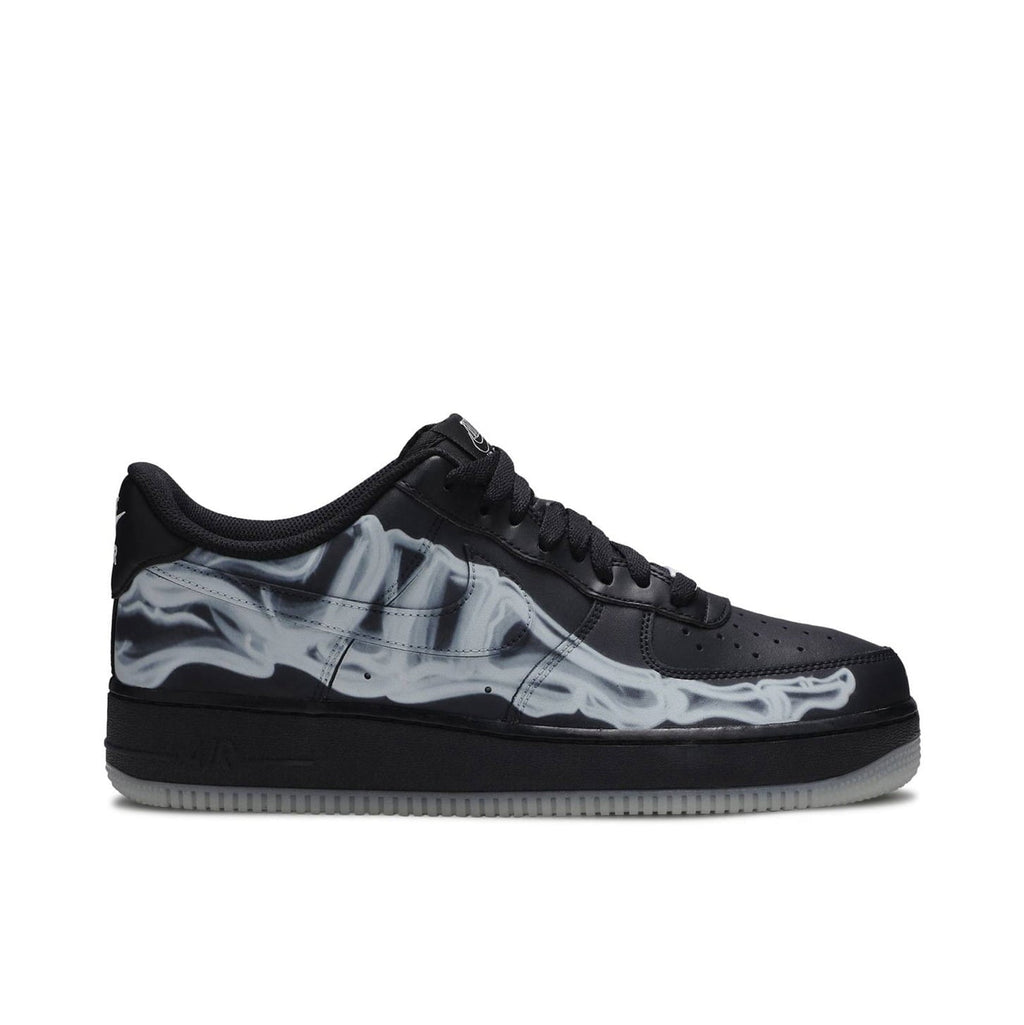 Nike Air Force 1 Low Black Skeleton Halloween Sneakers