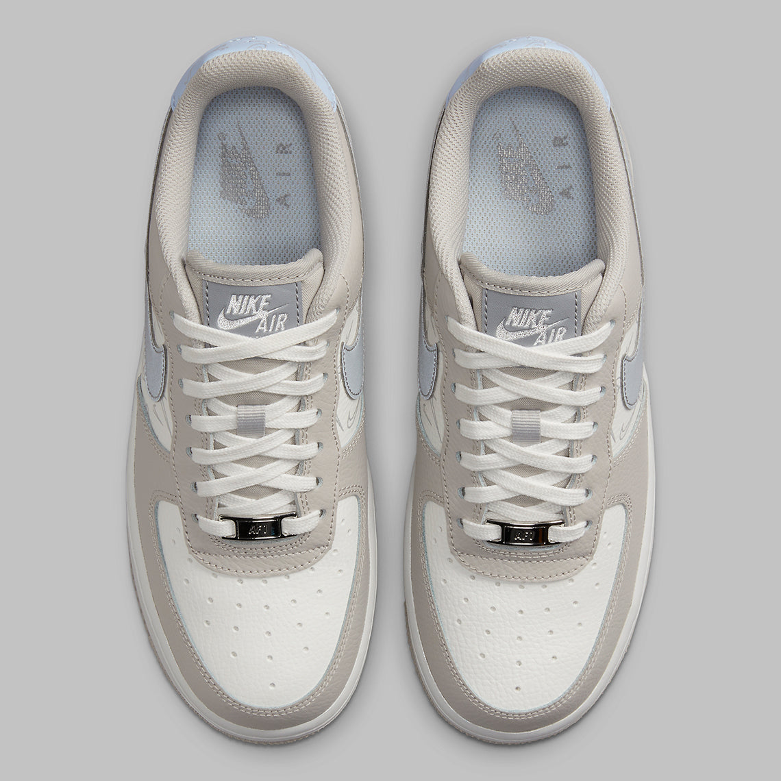 Nike Air Force 1 Low Mini Swooshes Grey Womens Sneakers