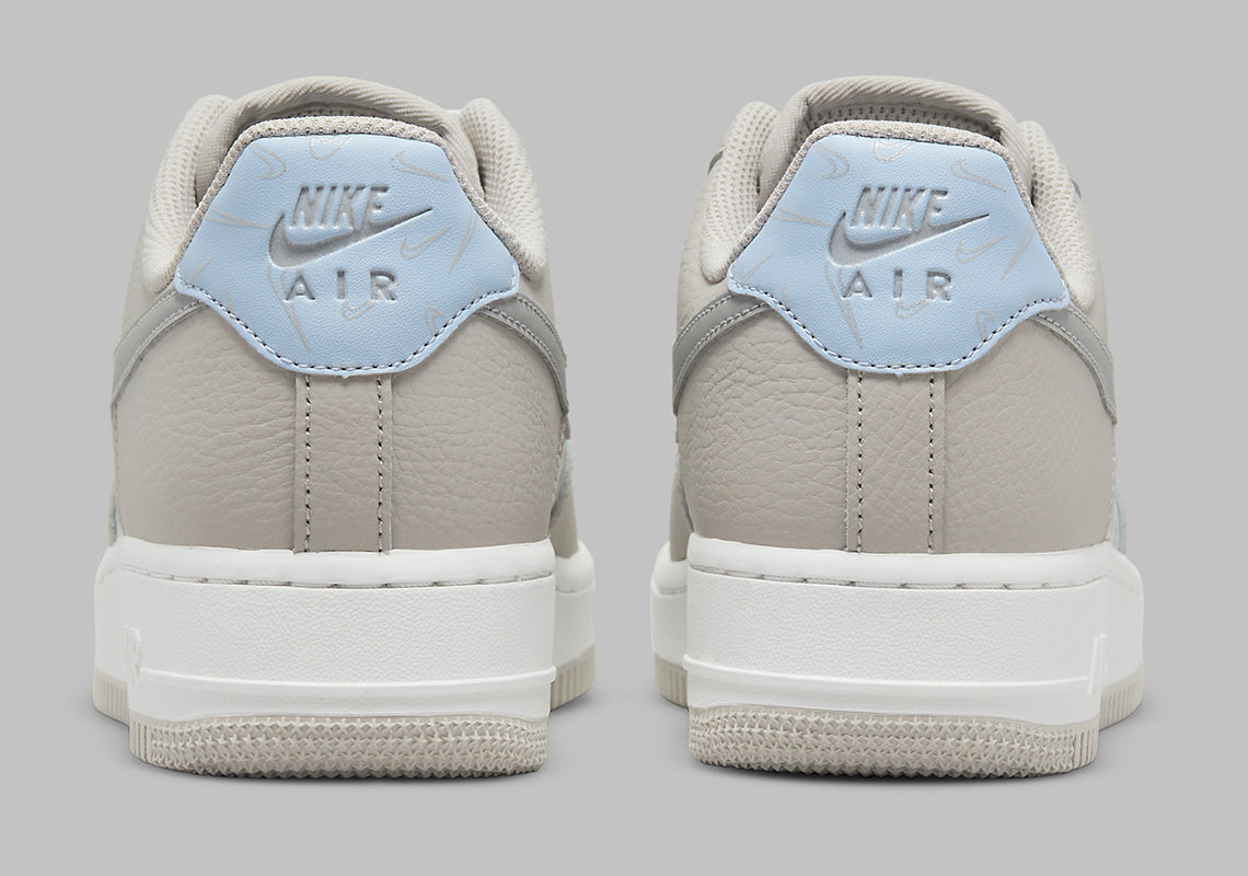 Nike Air Force 1 Low Mini Swooshes Grey Womens Sneakers