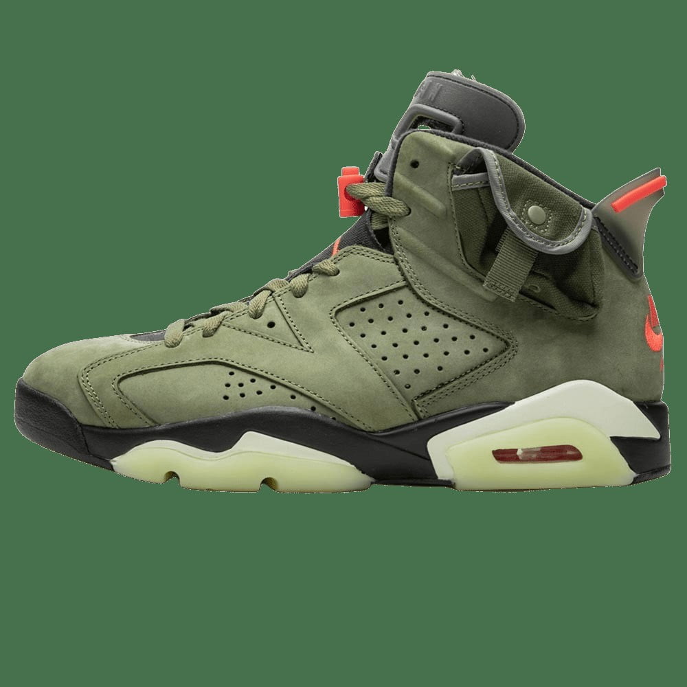 Travis Scott x Air Jordan 6 Olive GS Sneakers